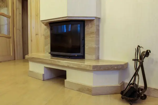 Камин в загороднем доме