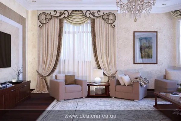 Living room in traditional style