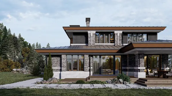 Вилла в стиле Ллойда Райта