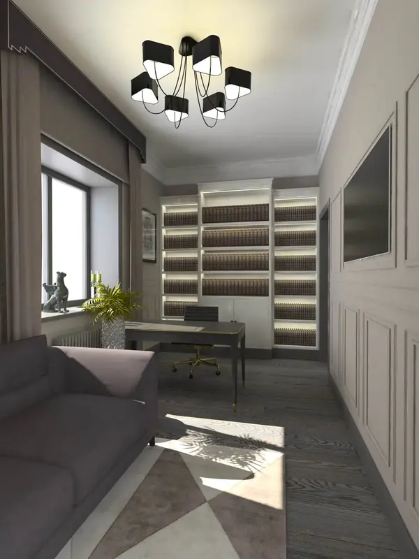 Квартира в Минске.рабочий кабинет.