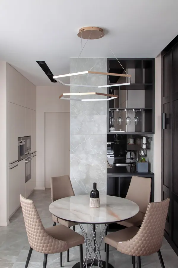 Интерьер квартиры R18-R19 в комплексе апартаментов Radius Central House