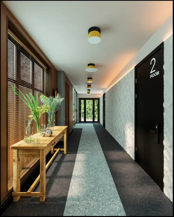 Дизайн апарт комплекса/гостиницы в стиле щале