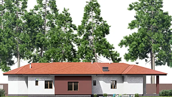 Проект одноэтажного дома 21х28м S274м2 F-15209