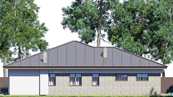 Проект одноэтажного дома 17х20м S265м2 F-16451