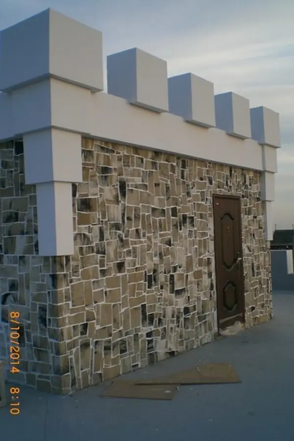 Фасад с гибким камнем