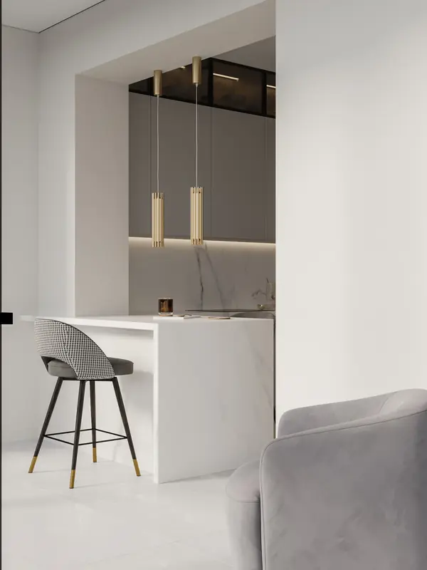 Современная квартира в Москве 78 м²