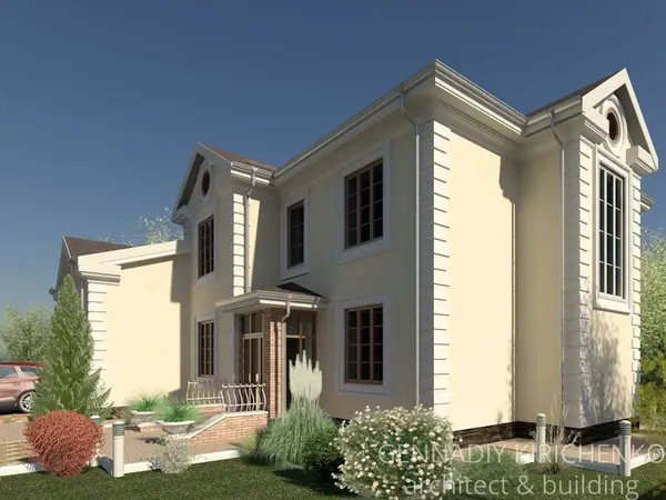 Проект двухэтажного коттеджа в г. Москва.