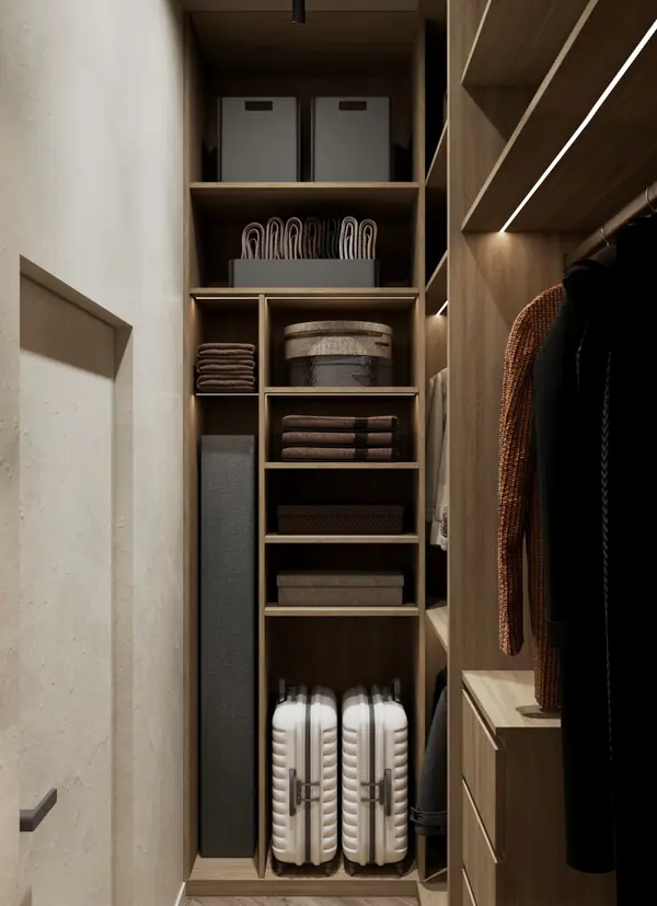 Дом с террасой Гардеробная