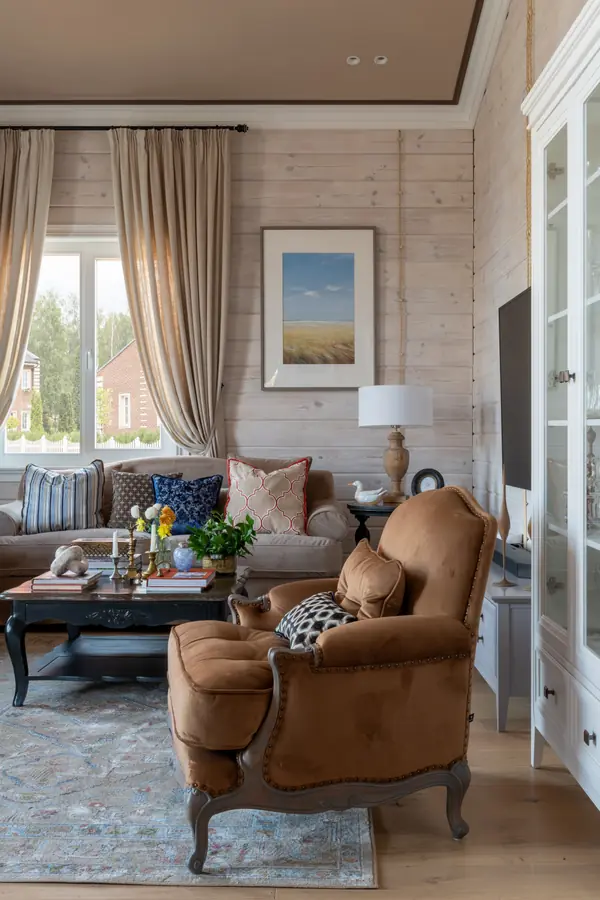 Интерьер деревянного дома