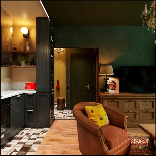 Дизайн квартиры 60 м2 в новостройке от ПИК 2 вариант