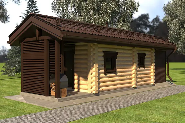 Баня - хозблок