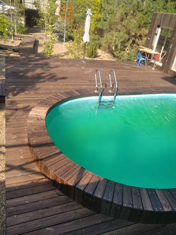 Терраса из каменной древесины