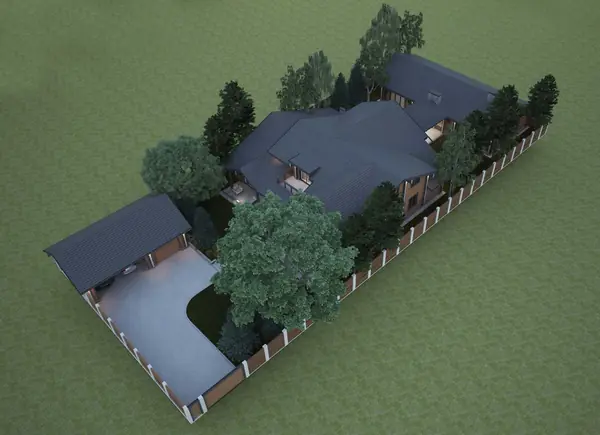 Проект дома в стиле шале