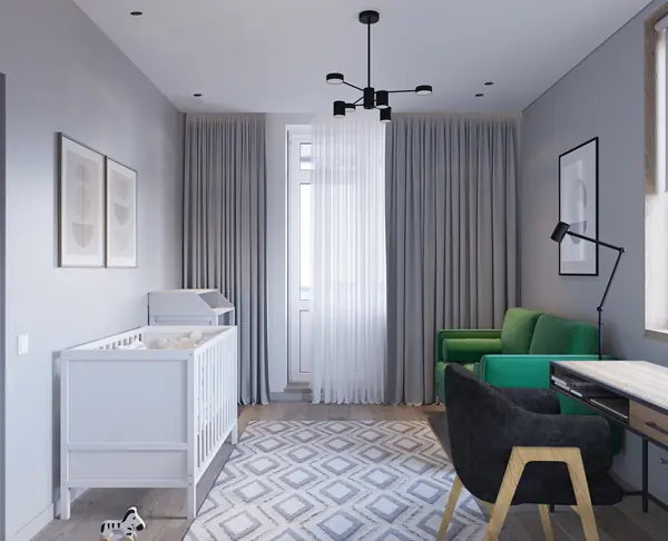 Дизайн трёхкомнатной квартиры  97 м2