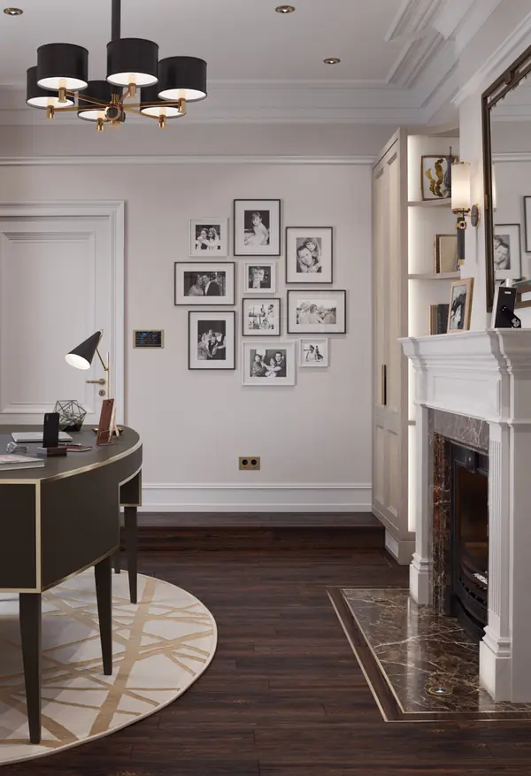 Home office in a residential house