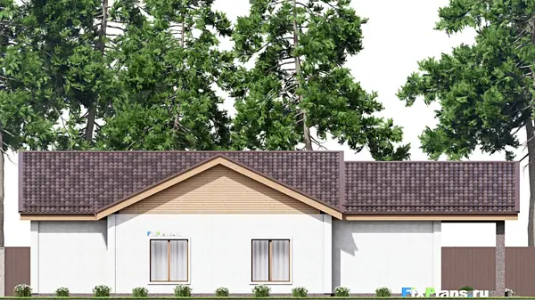 Проект одноэтажного дома 13х22м S180м2 F-16370