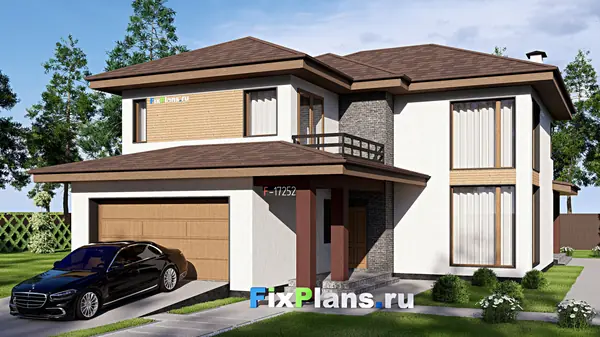 Проект двухэтажного дома 13х20 м S271м2 F-17252