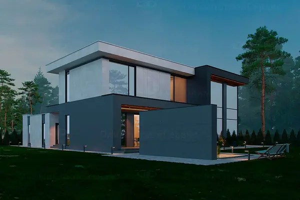 Современный дом «Бремор» с плоской крышей