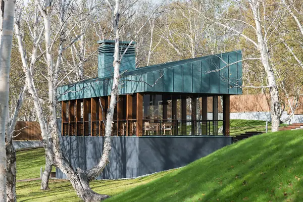 Павильон летней кухни на Камчатке