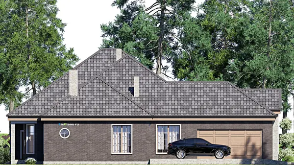 Проект одноэтажного дома 21х20м S257м2 F-17171