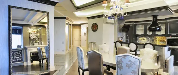 Интерьер, обыгранный в стиле ар-деко