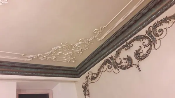 Декорирование гипсовых элементов интерьера