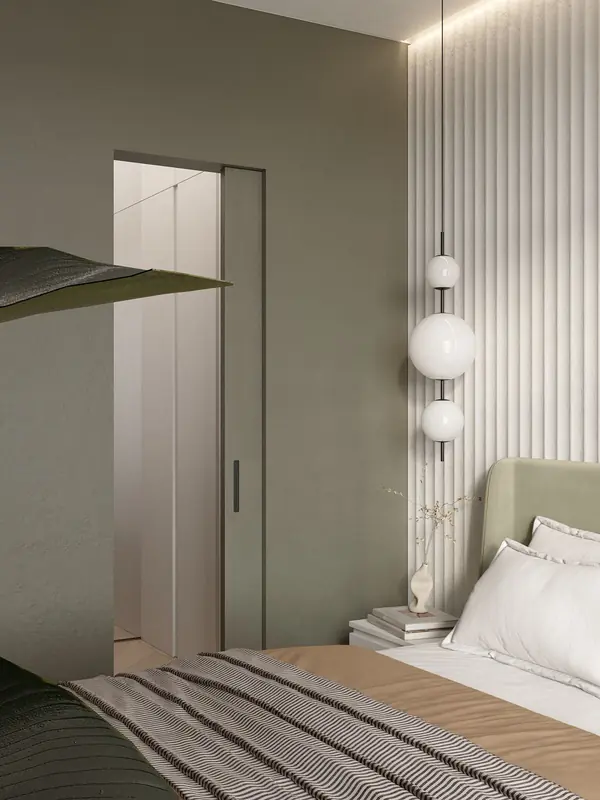 Проект 2-х уровневой квартире в эко-стиле.