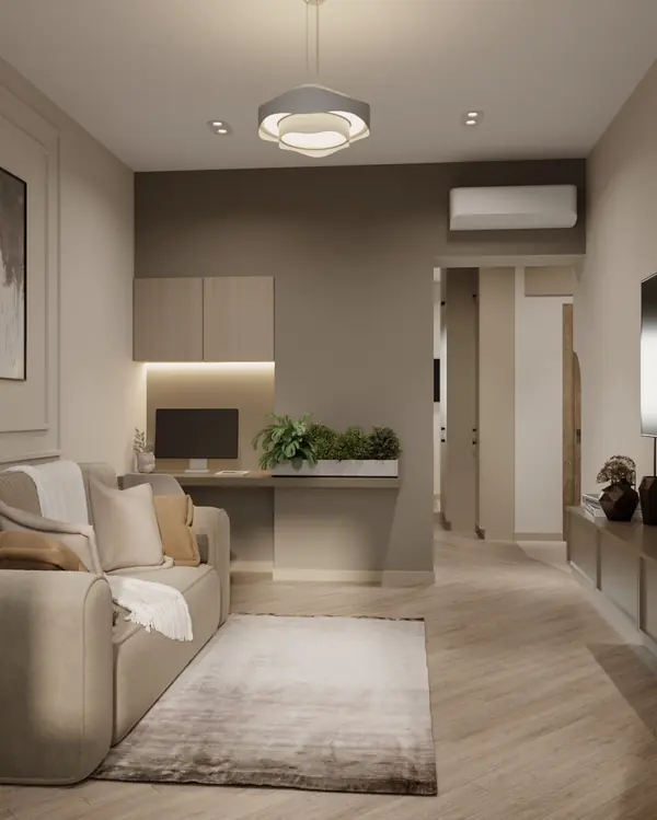 Современный дизайн-проект в пастельных тонах