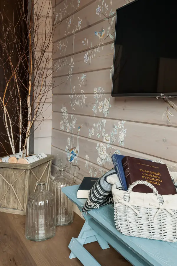 ДЕРЕВЯННЫЙ ДОМ В СТИЛЕ АНГЛИЙСКИЙ КАНТРИ.