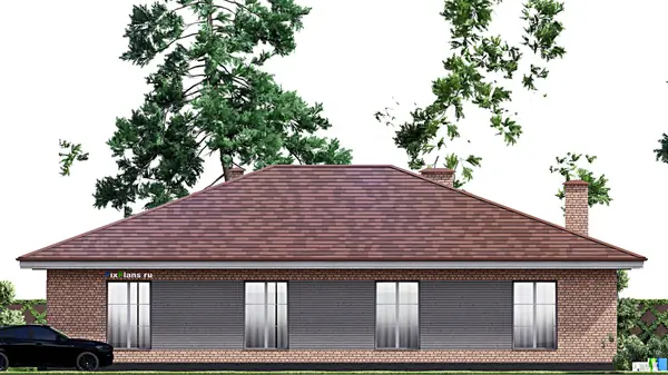 Проект одноэтажного дома 19х15м S203м2 F-15236