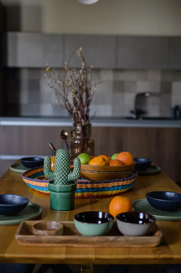 Кухня в трех уровневой квартире