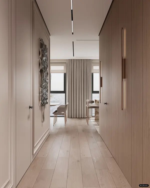 ЖК "Primavera" (104 кв). Прихожая и коридор