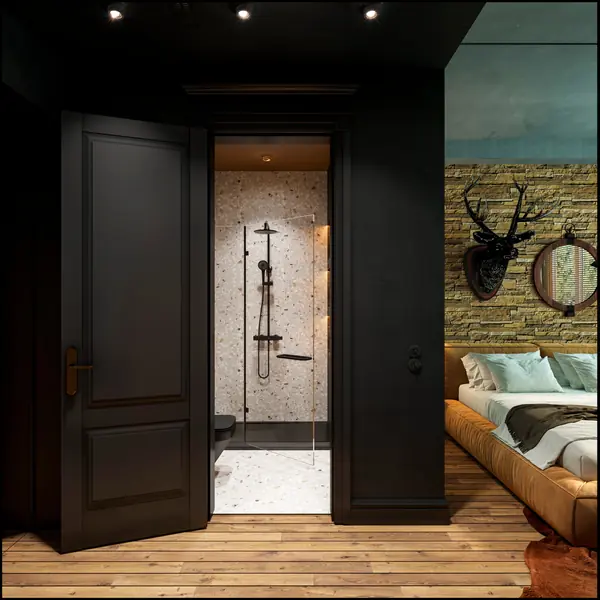 Дизайн апарт комплекса/гостиницы в стиле шале 250 м2