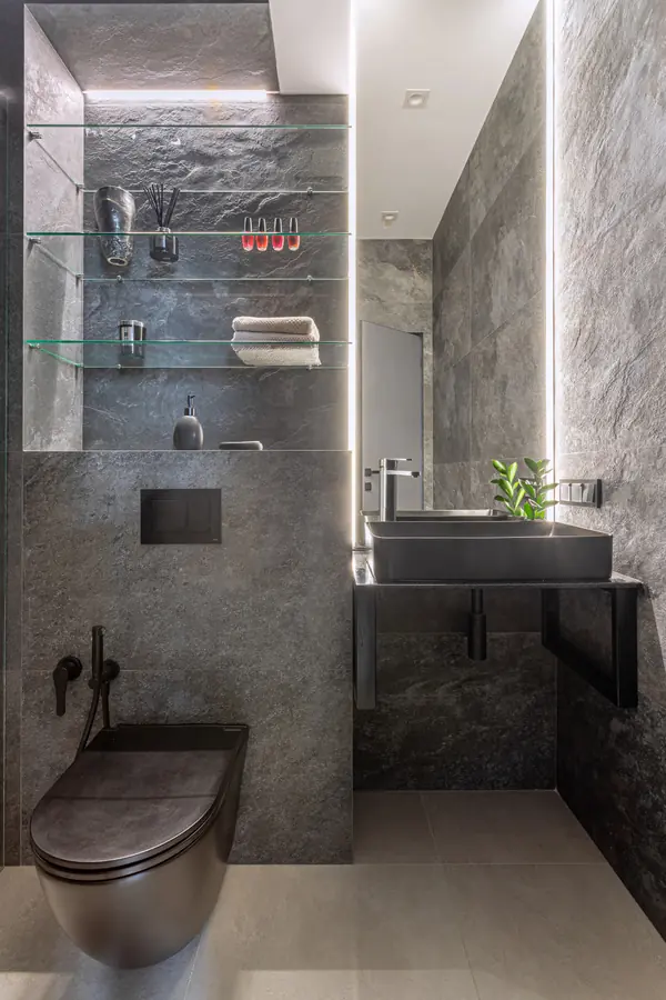 Душевая комната в Клубном доме «Sinatra»