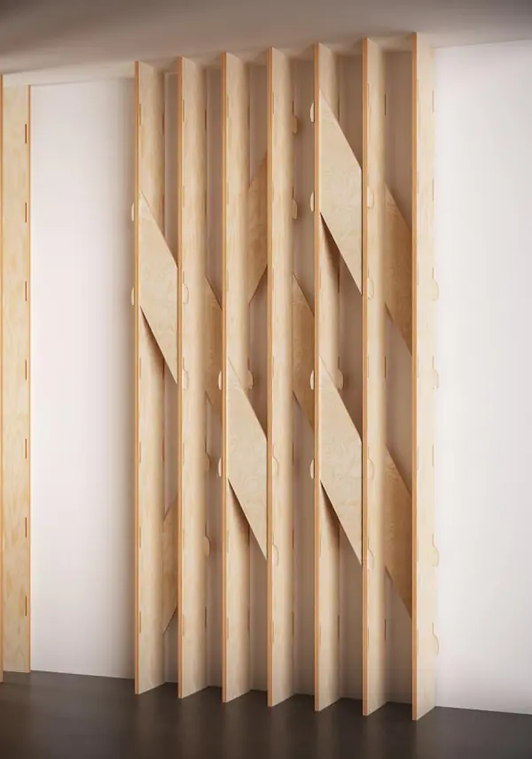 Дизайнерская панель-перегородка для зонирования