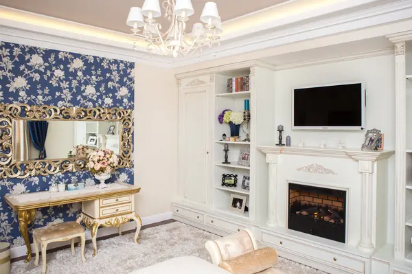 Спальня в классическом стиле, 22 кв. м.