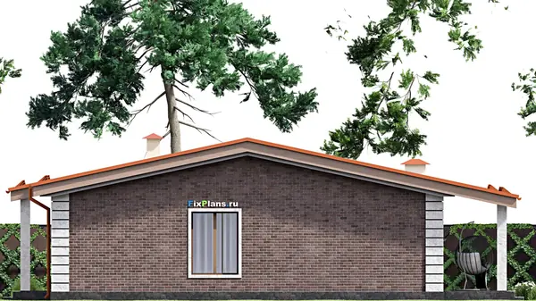 Проект одноэтажного дома 15х12м S136м2 F-14741