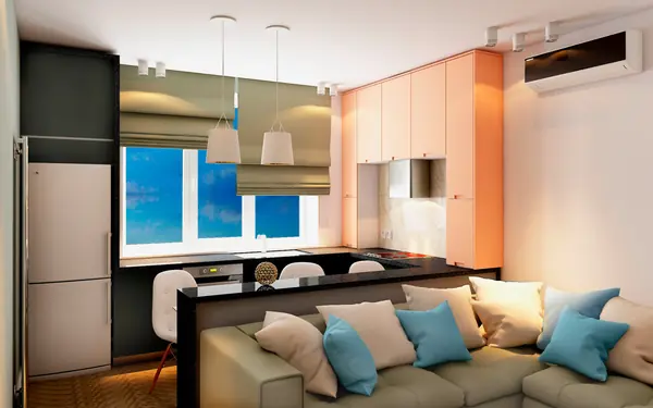 СТИЛЬНЫЙ МИНИМАЛИЗМ (гостиная, кухня-столовая)