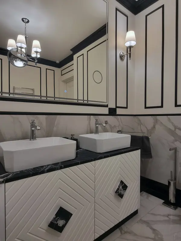 Редизайн санузла в стиле современной классики