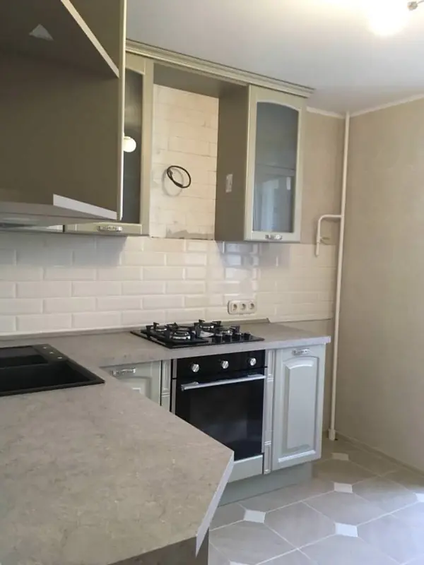 Кухонный гарнитур, зеленый 2