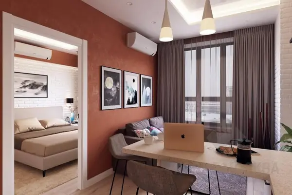 Дизайн-проект однокомнатной квартиры 37.10 кв.м. в ЖК «Водный»