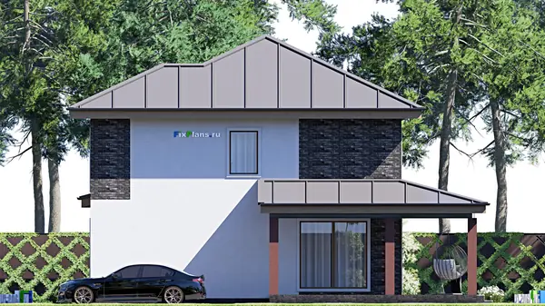 Проект двухэтажного дома 13х12 м S154м2 F-17414