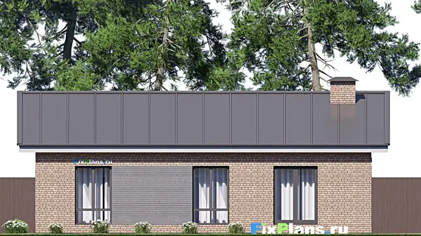 Проект одноэтажного дома 16х14м S140м2 F-18242