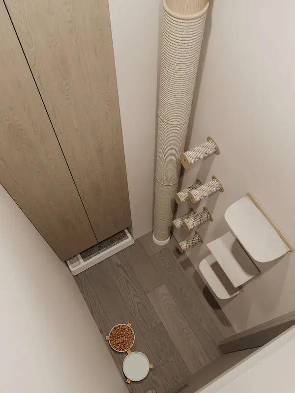 Светлая квартира для семьи из двух человек