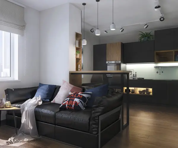 Минималистичный дизайн интерьера квартиры в современном стиле