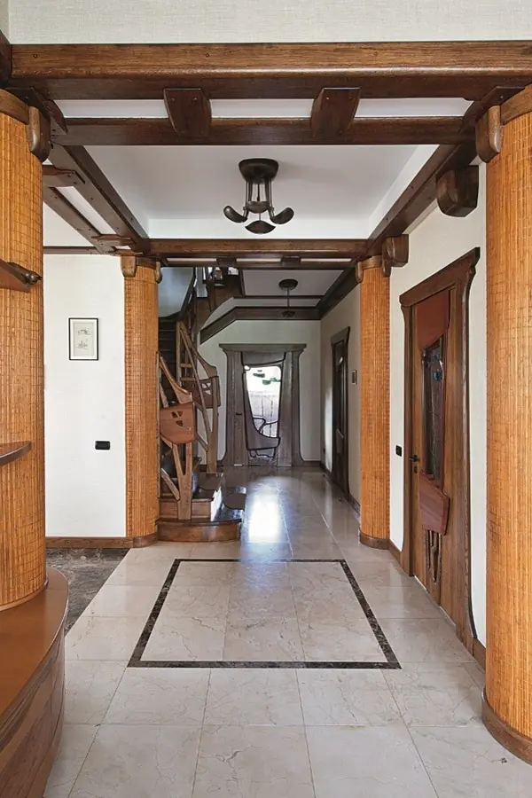 House in front of national park