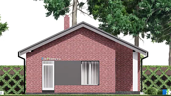 Проект одноэтажного дома 9х11м S69м2 F-15110