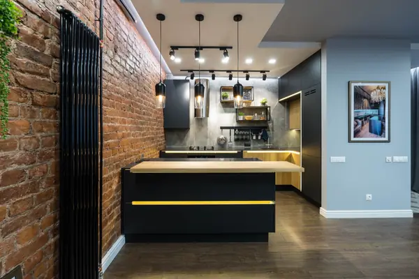 Кухня в лофте на Чапаева