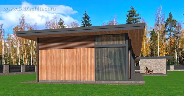 Проект одноэтажного дома L-161-D