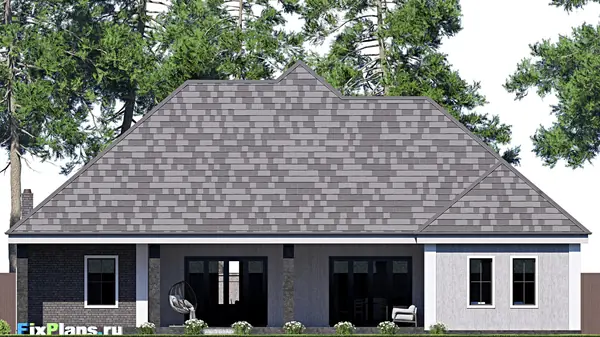 Проект одноэтажного дома 28х21м S286м2 F-17207